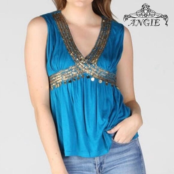 🔥PRICE IS FIRM!🔥 NEW ANGIE Sleevless V-Neck - Picture 8 of 8